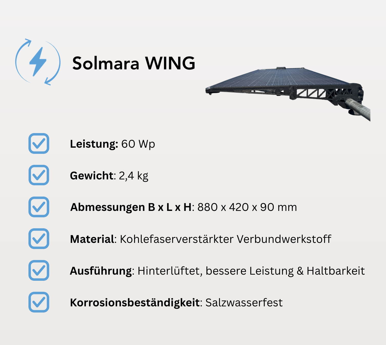 Solmara WING 60 W